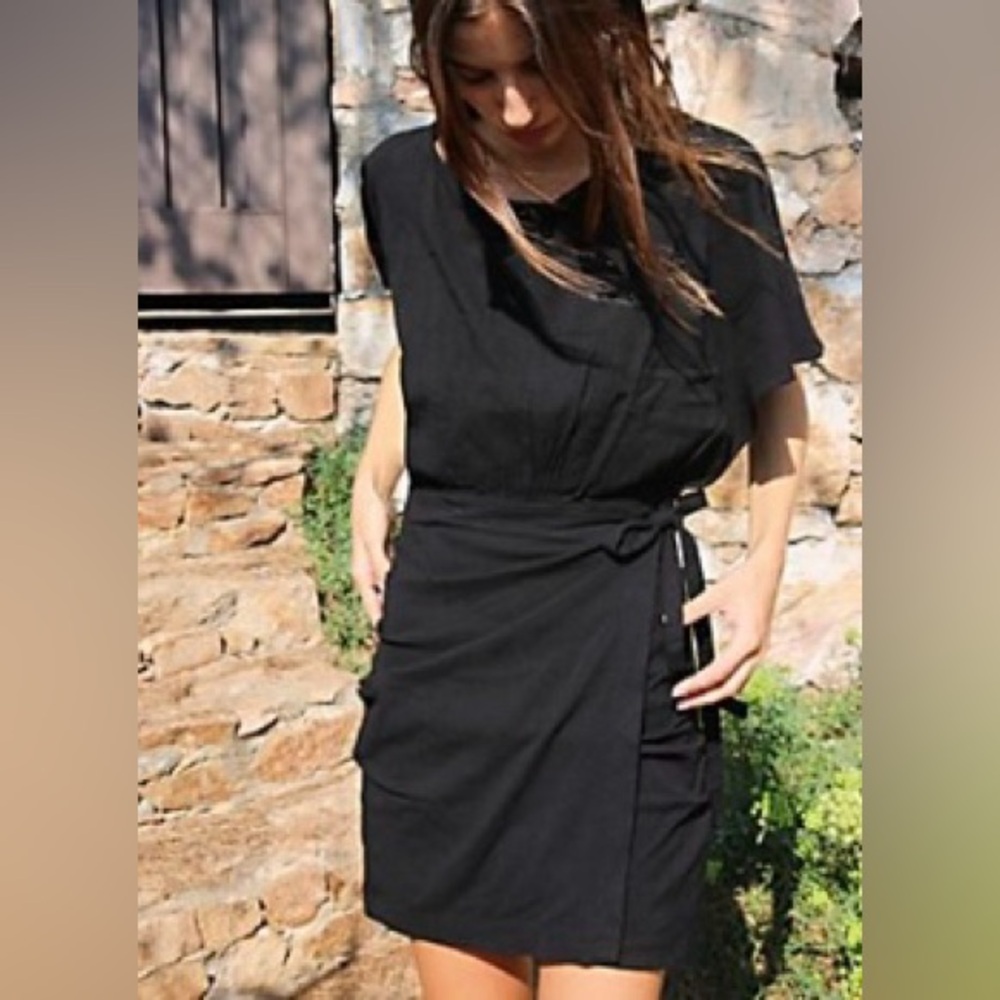 NWT- Free People Rough Rider Mini Dress, Black, Size Medium